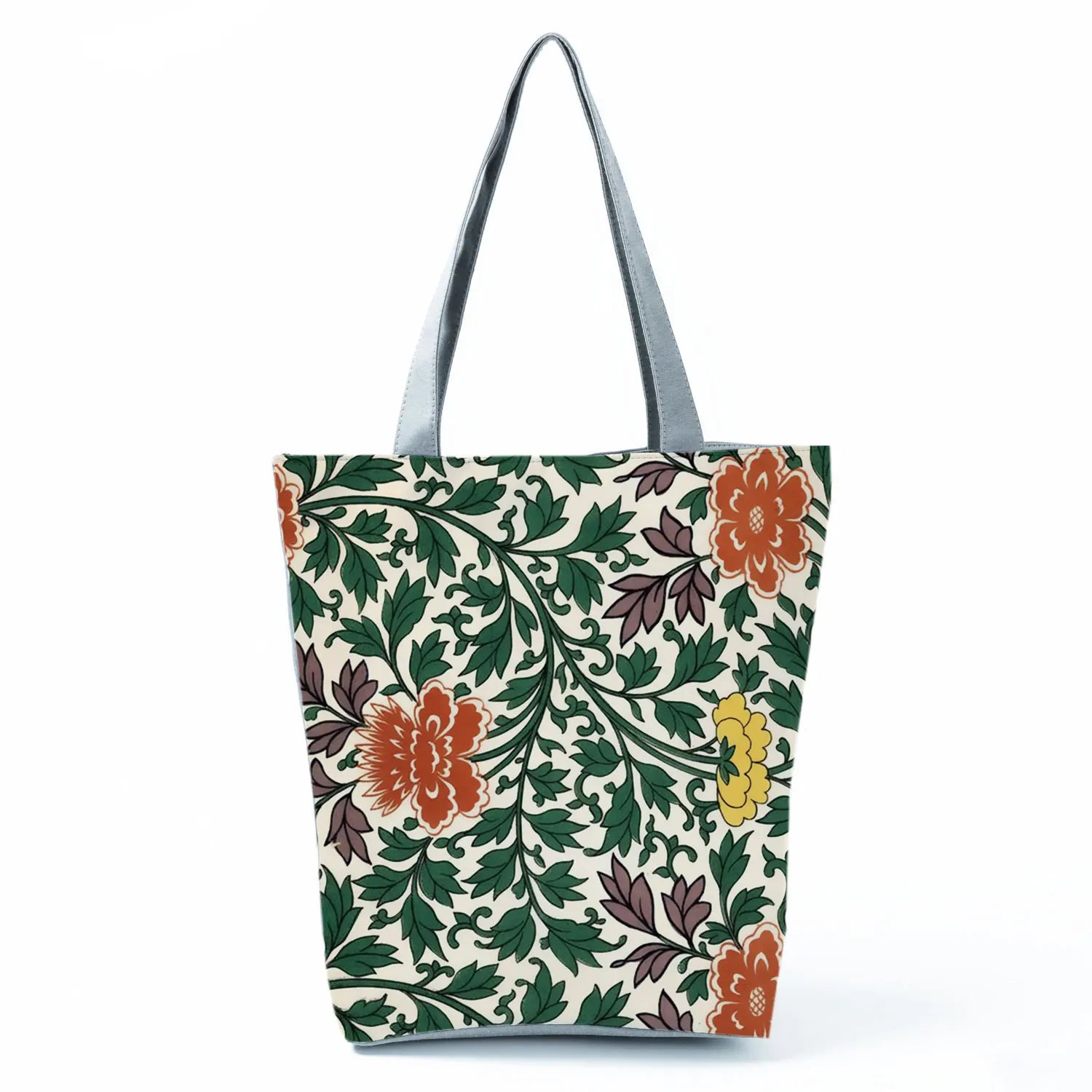Plant Floral Print Handbags Casual Women Shopping Tote Bags High Capacity Travel Beach Outdoor Package Female Lady Shoulder Bag