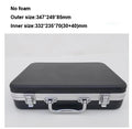 Portable Toolbox Plastic Aluminum Alloy Suitcase Impact Resistant Storage Box Safety Instrument Case with Sponge Lining