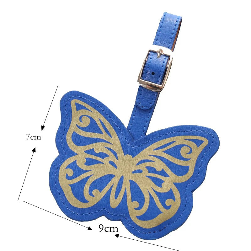 Creative Butterfly& Flower Luggage Tag Women Men Portable Label Suitcase Id Address Holder Bag Pendant Travel Accessories