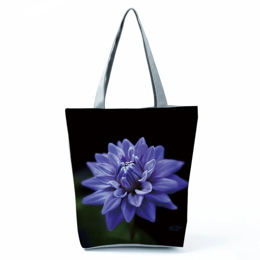 Plant Floral Print Handbags Casual Women Shopping Tote Bags High Capacity Travel Beach Outdoor Package Female Lady Shoulder Bag