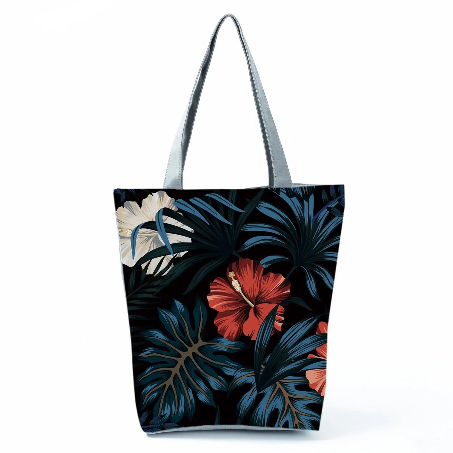 Plant Floral Print Handbags Casual Women Shopping Tote Bags High Capacity Travel Beach Outdoor Package Female Lady Shoulder Bag