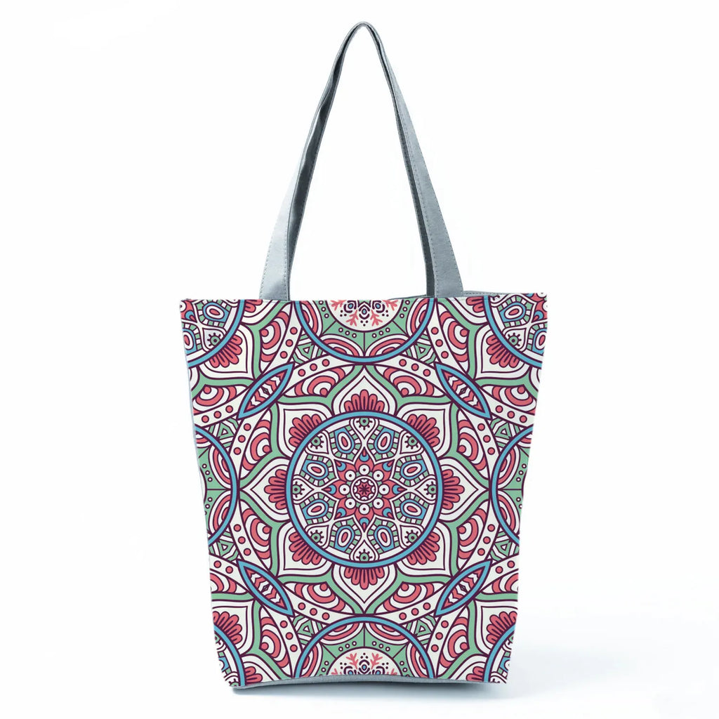 Plant Floral Print Handbags Casual Women Shopping Tote Bags High Capacity Travel Beach Outdoor Package Female Lady Shoulder Bag