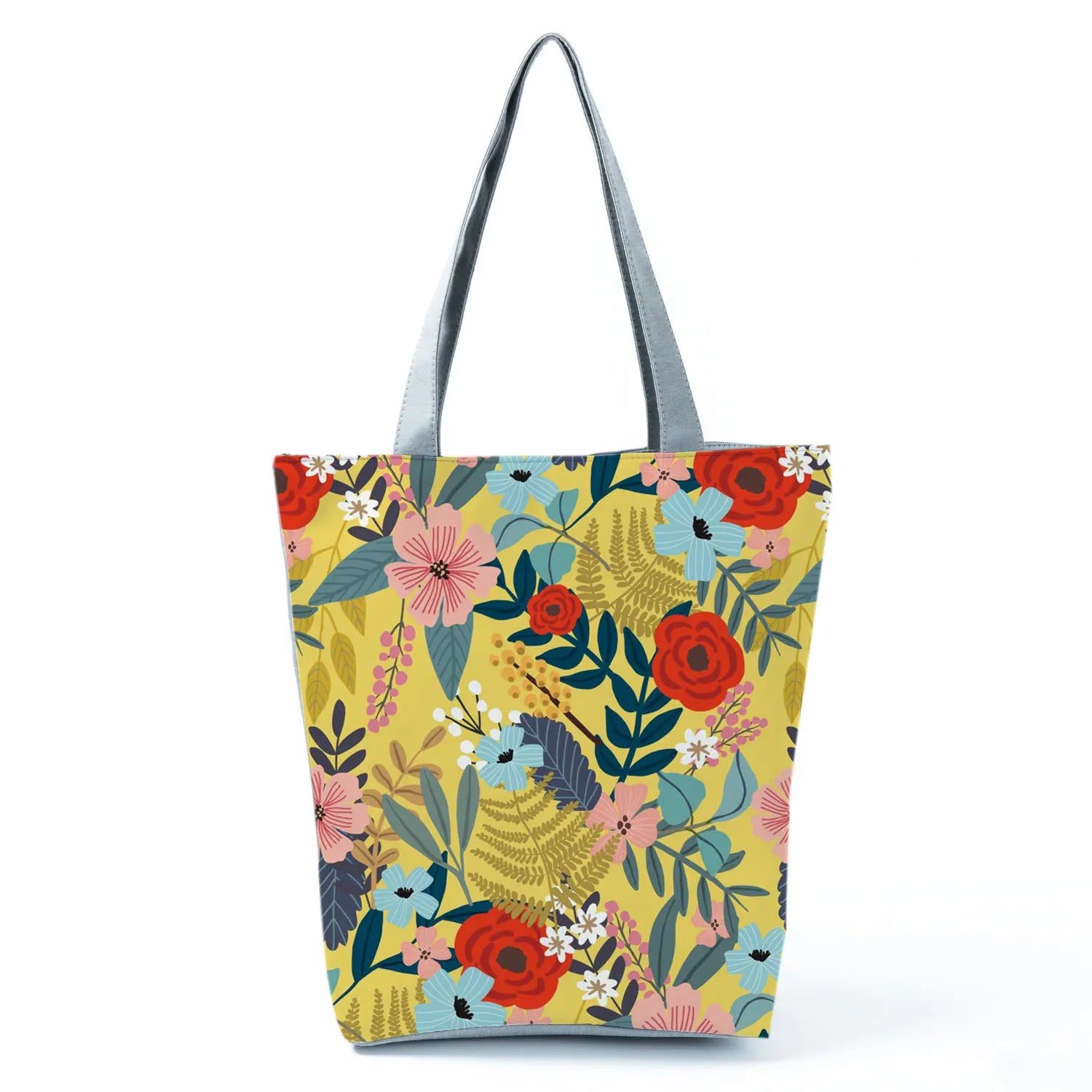 Plant Floral Print Handbags Casual Women Shopping Tote Bags High Capacity Travel Beach Outdoor Package Female Lady Shoulder Bag