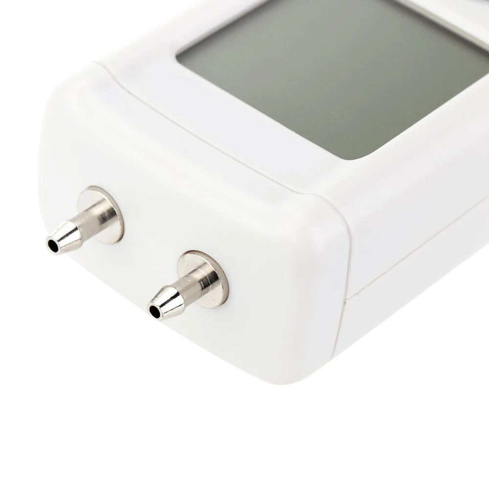 HT-1890 Large LCD Screen Display High performance Digital Manometer Handheld Air Pressure Meter White & Black