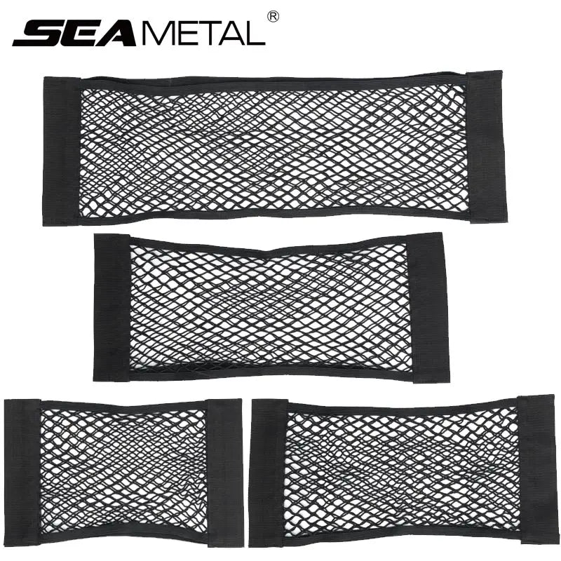 Car Trunk Storage Bag Nylon Mesh Nets Auto Trunk Rear Organizer Elastic String Luggage Holder Pocket for Car Stowing Tidying