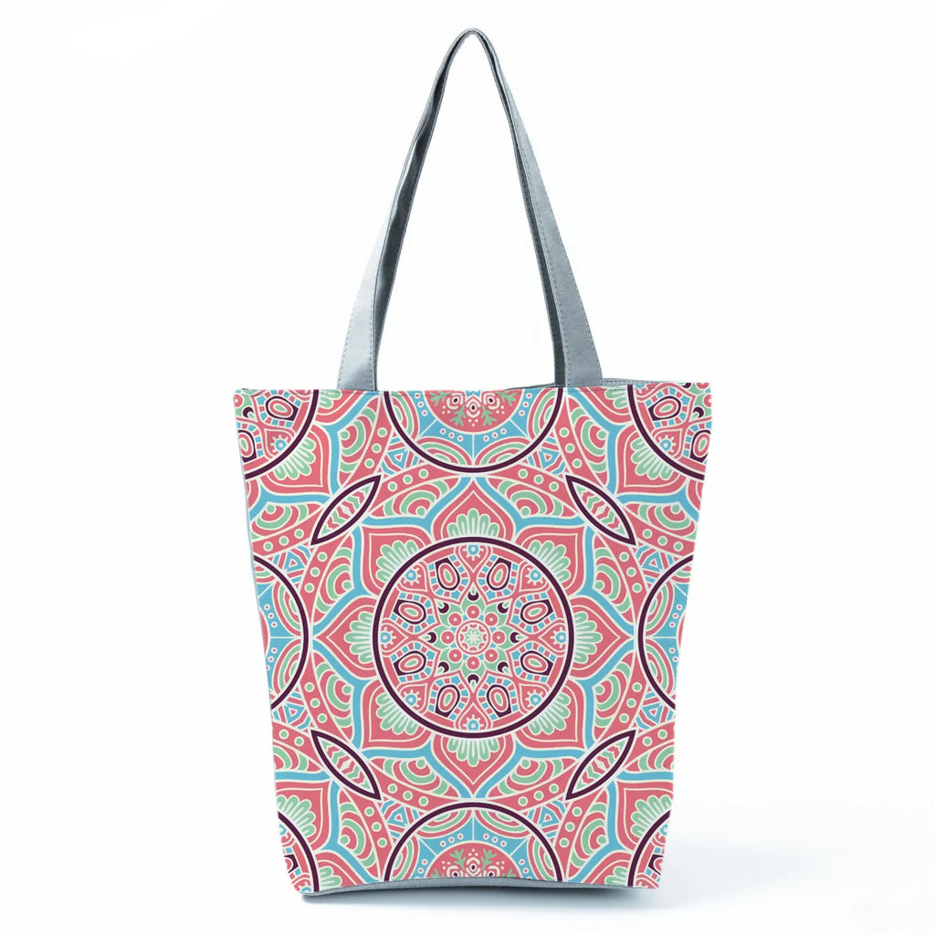 Plant Floral Print Handbags Casual Women Shopping Tote Bags High Capacity Travel Beach Outdoor Package Female Lady Shoulder Bag