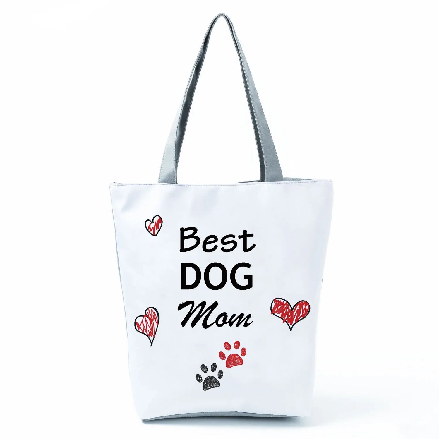 Fashion Dogs Paws Handbags Printed Love Dogs Shopping Bag Casual Women Shoulder Bag Summer Kawaii Female Tote Travel Beach Bag