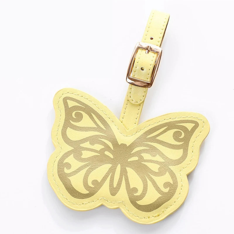 Creative Butterfly& Flower Luggage Tag Women Men Portable Label Suitcase Id Address Holder Bag Pendant Travel Accessories