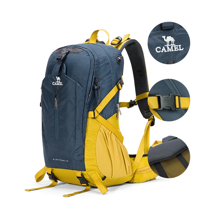 GOLDEN CAMEL Waterproof Backpacks Men Women Climbing Bag for Men Ultralight Hiking Backpack with Sport Bags Covers Camping
