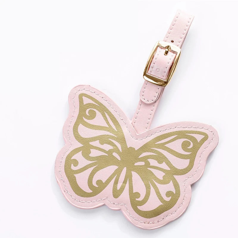 Creative Butterfly& Flower Luggage Tag Women Men Portable Label Suitcase Id Address Holder Bag Pendant Travel Accessories