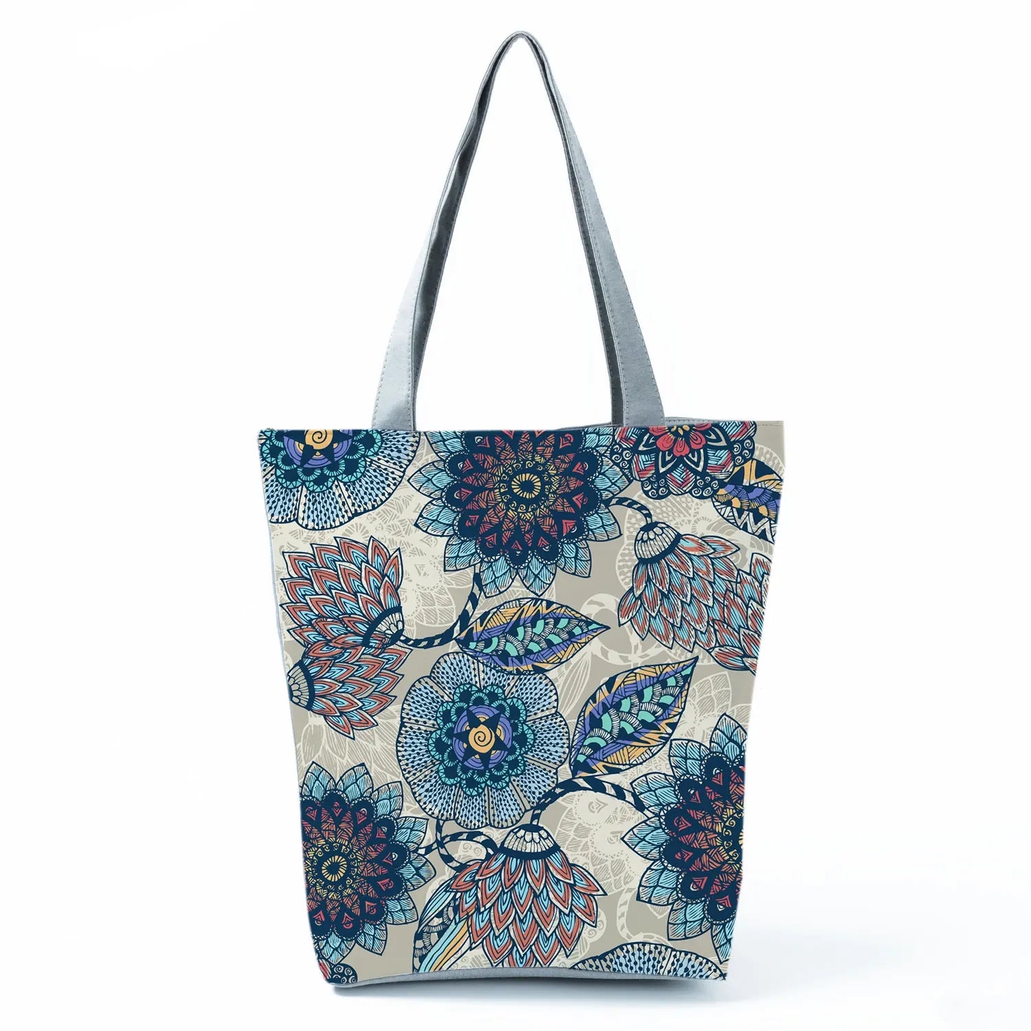 Plant Floral Print Handbags Casual Women Shopping Tote Bags High Capacity Travel Beach Outdoor Package Female Lady Shoulder Bag