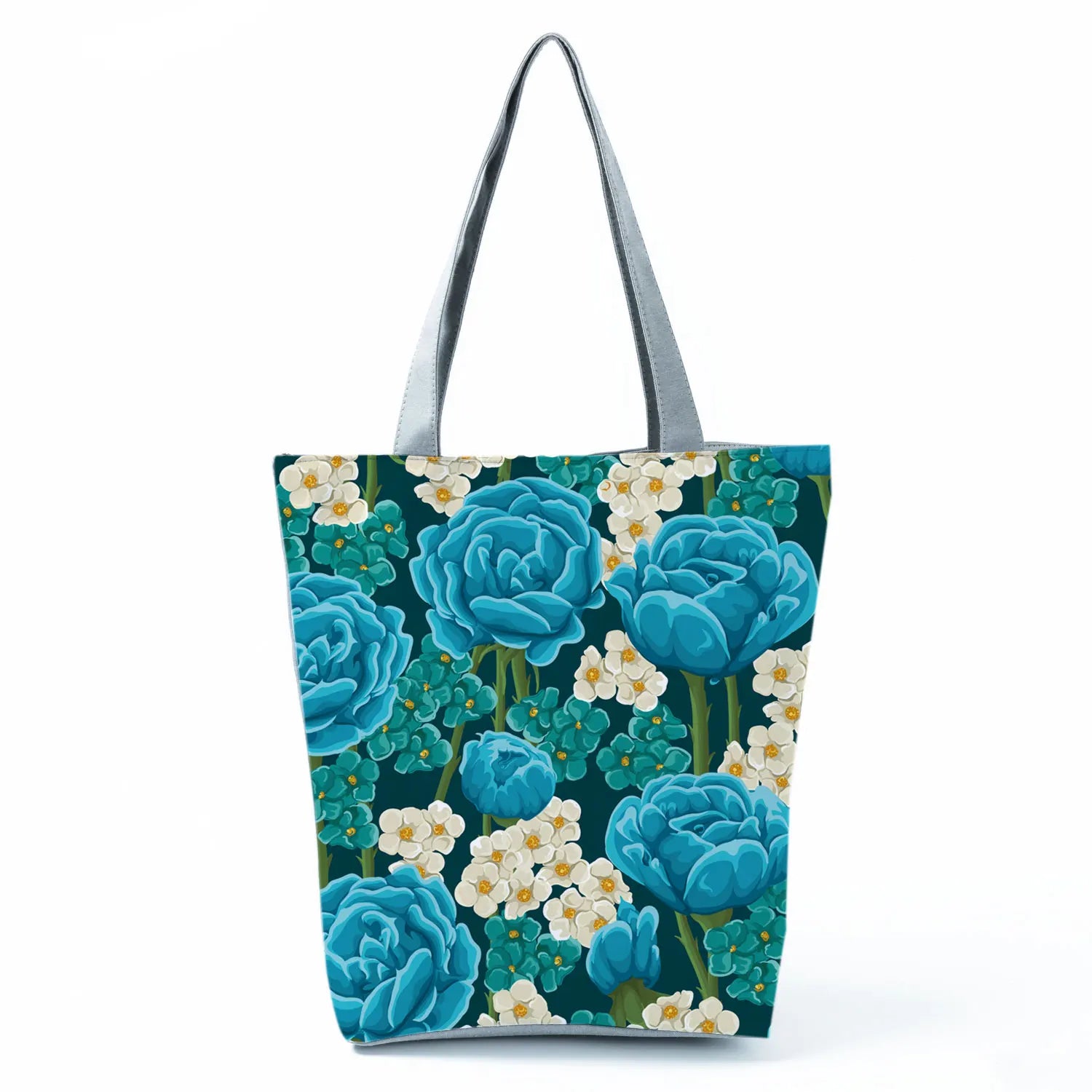 Plant Floral Print Handbags Casual Women Shopping Tote Bags High Capacity Travel Beach Outdoor Package Female Lady Shoulder Bag