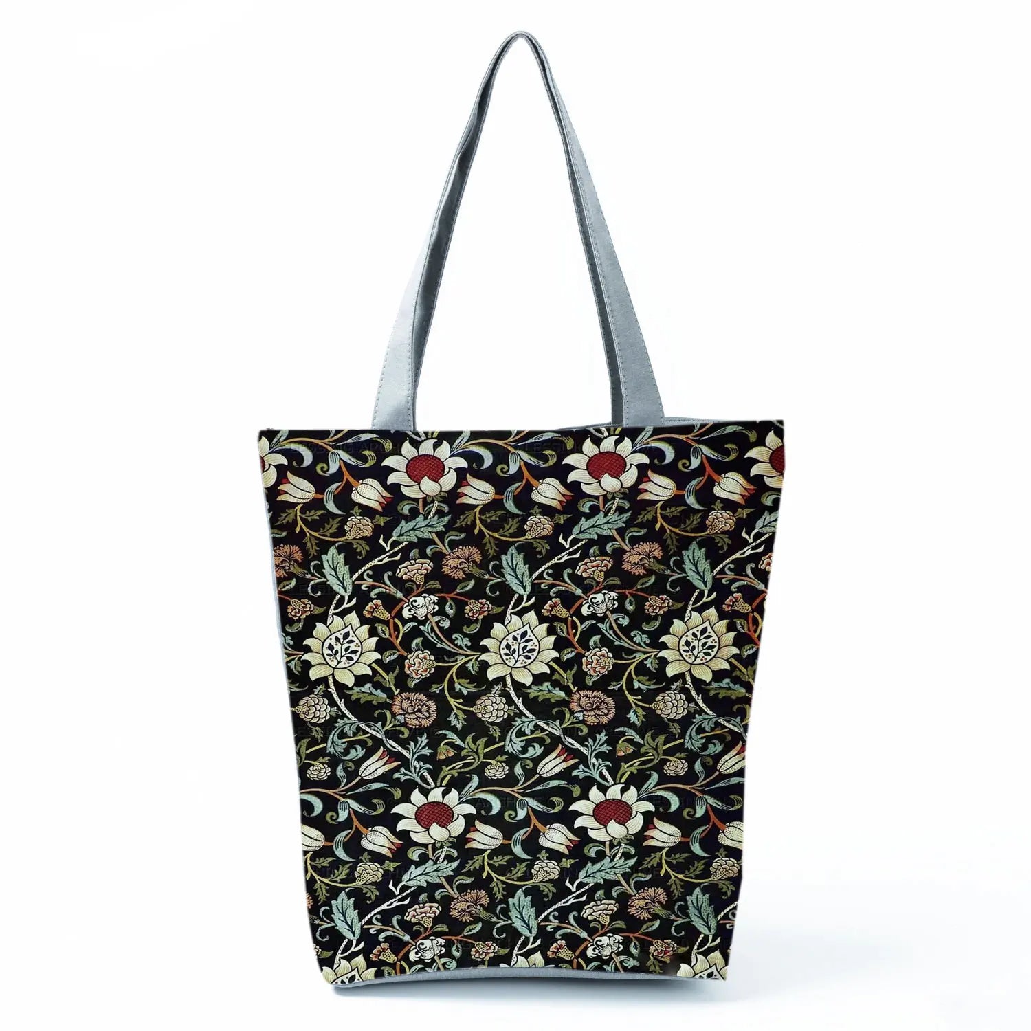 Plant Floral Print Handbags Casual Women Shopping Tote Bags High Capacity Travel Beach Outdoor Package Female Lady Shoulder Bag