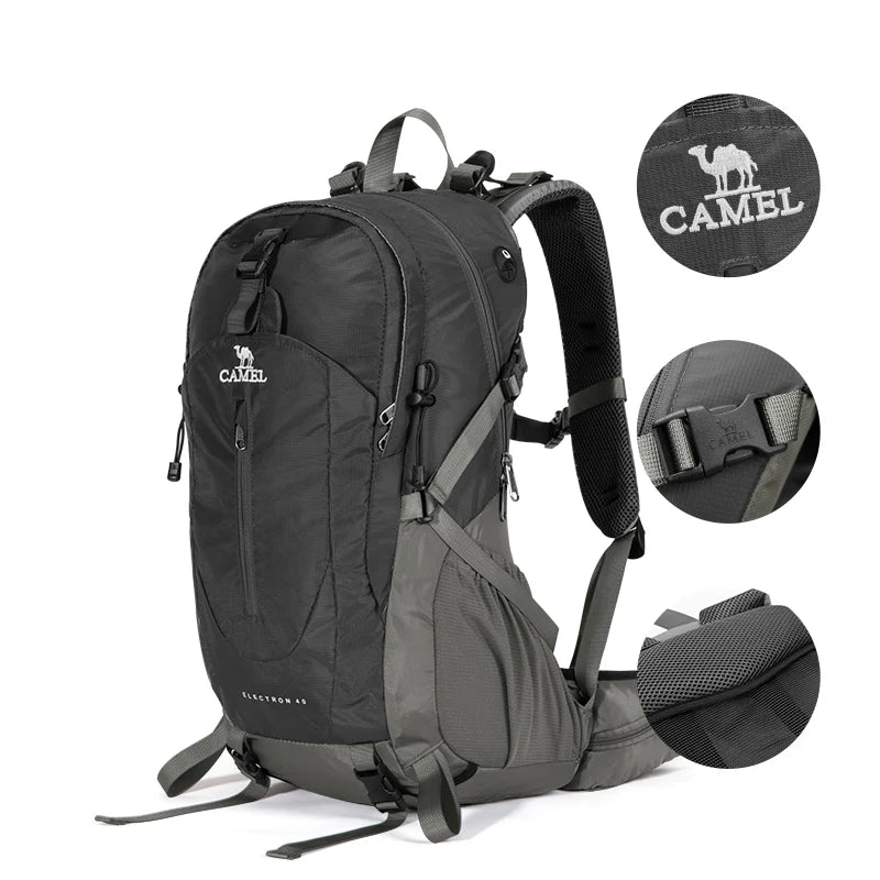 GOLDEN CAMEL Waterproof Backpacks Men Women Climbing Bag for Men Ultralight Hiking Backpack with Sport Bags Covers Camping