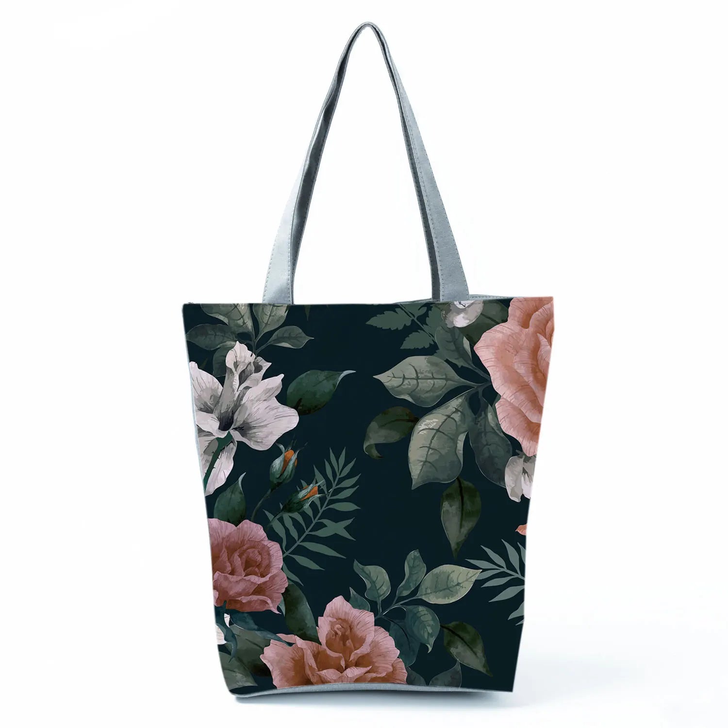 Plant Floral Print Handbags Casual Women Shopping Tote Bags High Capacity Travel Beach Outdoor Package Female Lady Shoulder Bag