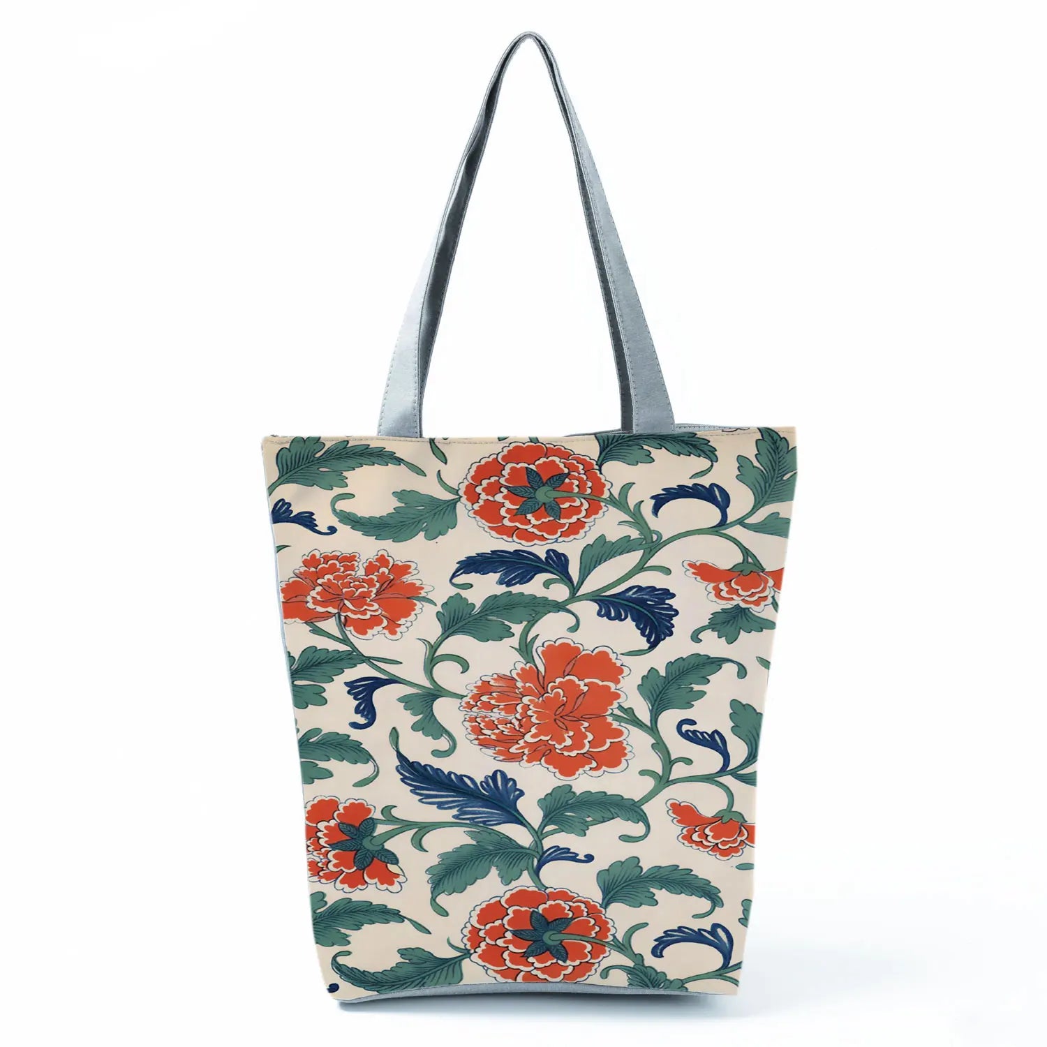 Plant Floral Print Handbags Casual Women Shopping Tote Bags High Capacity Travel Beach Outdoor Package Female Lady Shoulder Bag