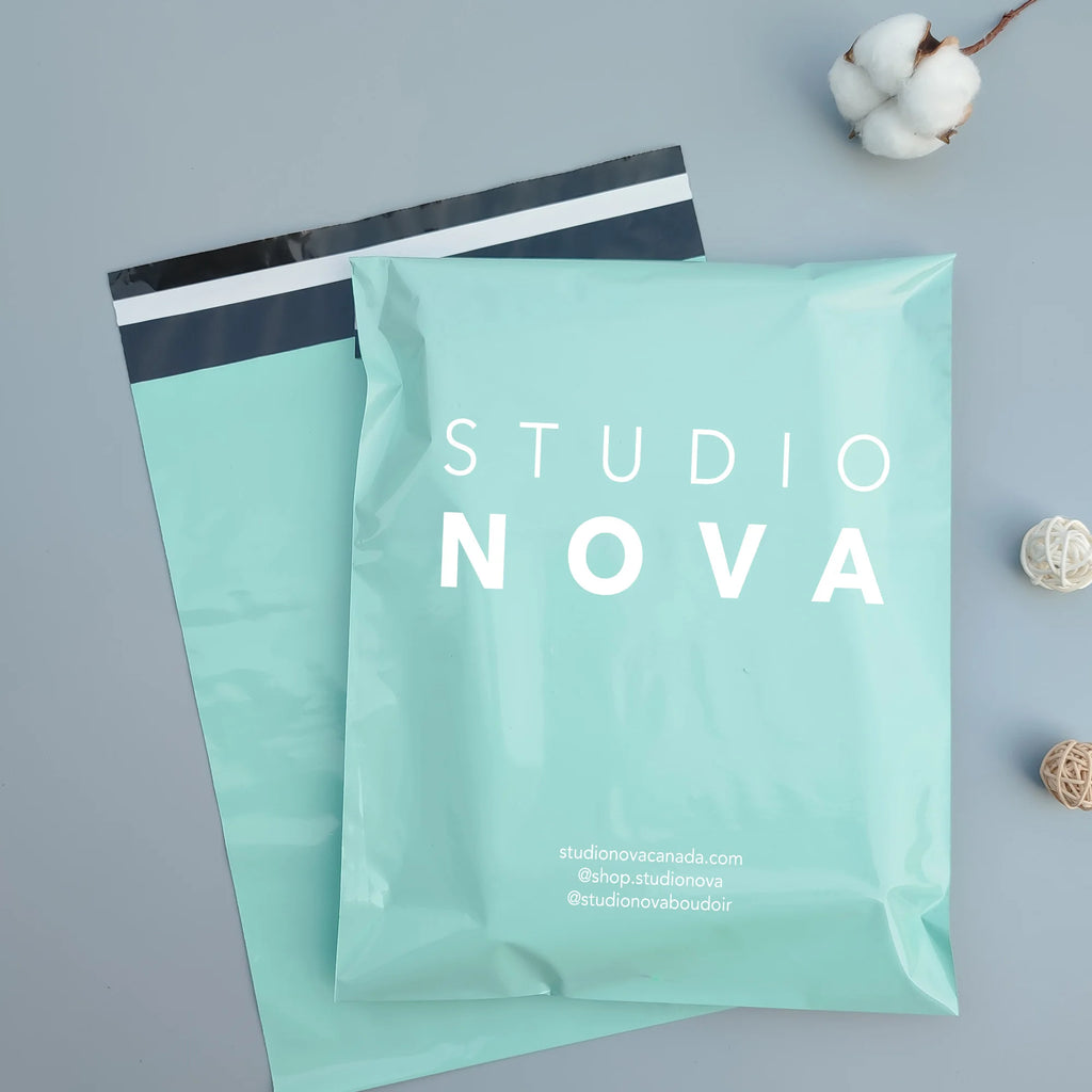 100pcs Poly Bags with logo printed Mailing Bags Poly Storage Bag Envelope Mailing Bags Self Adhesive Seal Plastic Pouch Bags