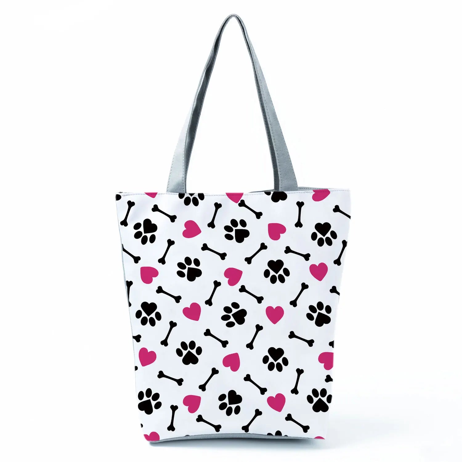 Fashion Dogs Paws Handbags Printed Love Dogs Shopping Bag Casual Women Shoulder Bag Summer Kawaii Female Tote Travel Beach Bag
